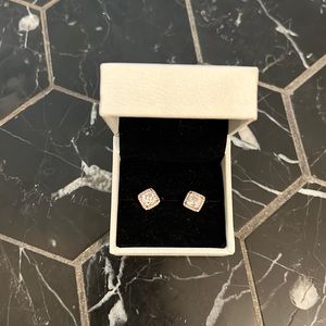 Pandora halo stud earrings